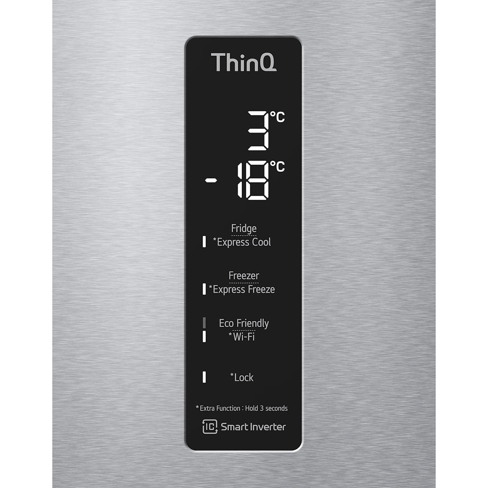 LG FRIGO COMBI 419LT CE.D NOFROST INVERTER WIFI SILVER mod. GBB72NSUGN