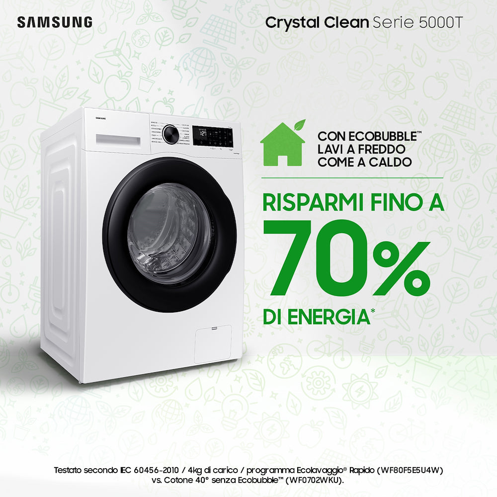 SAMSUNG LAV.C/FRONT 8KG 1400GIRI CE.A INV. VAP. WIFI mod.WW80CGC04DAEET