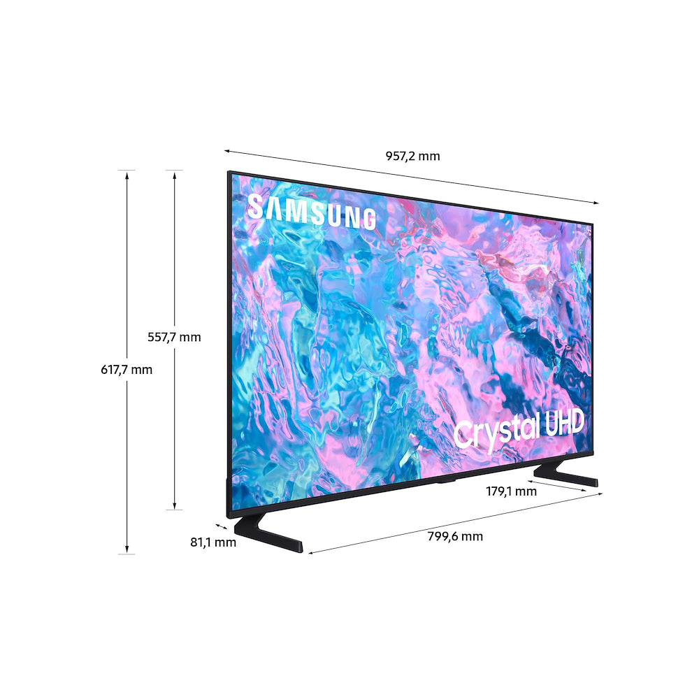 SAMSUNG TV LED 43"CRYSTAL UHD 4K DVBT2/S2 SMART TIZEN mod. UE43CU7090UX ZT