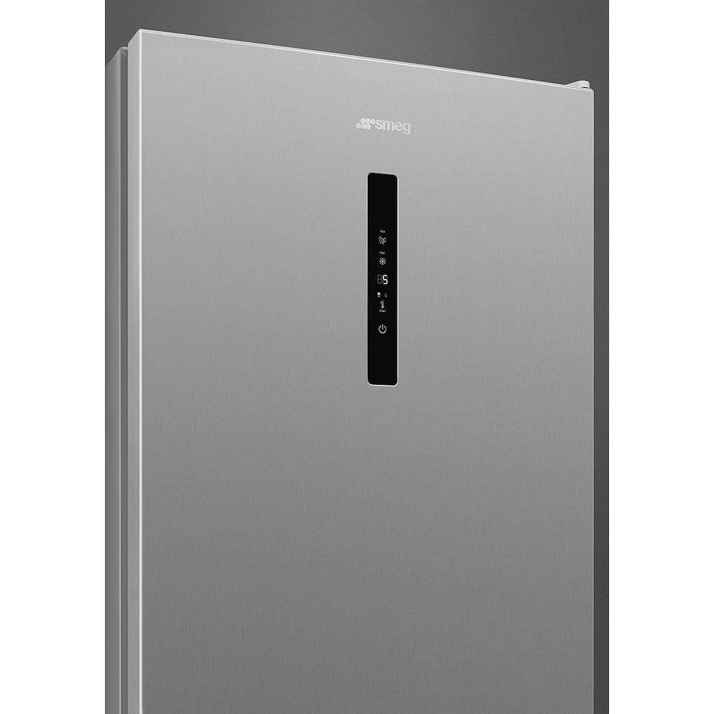 SMEG COMBI 331LT CE.E NO FROST DISP.LED INOX LOOK mod. RC20XDNE