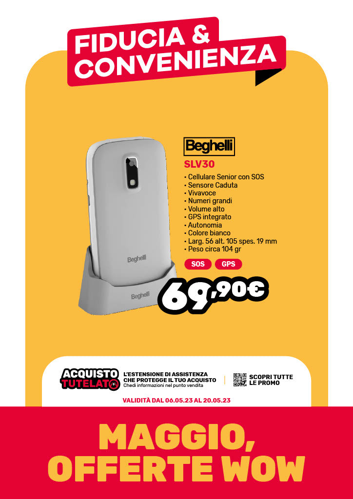 CELLULARE SENIOR BEGHELLI mod.SLV30