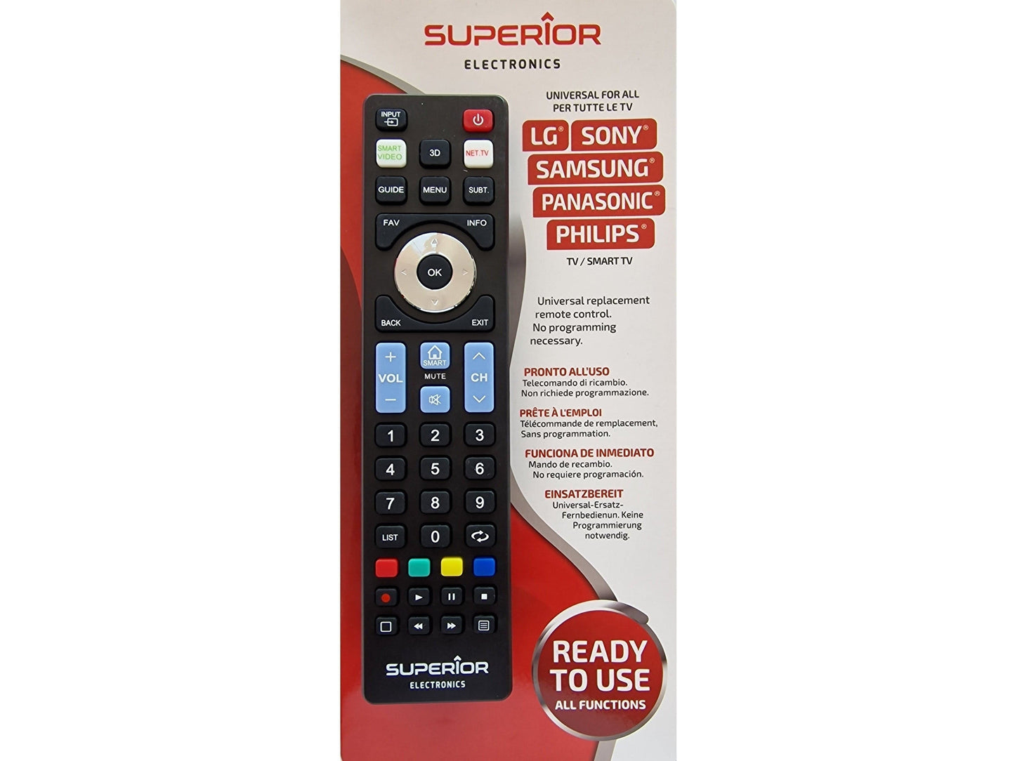 SUPERIOR TELECOMANDO PRONTO ALL'USO