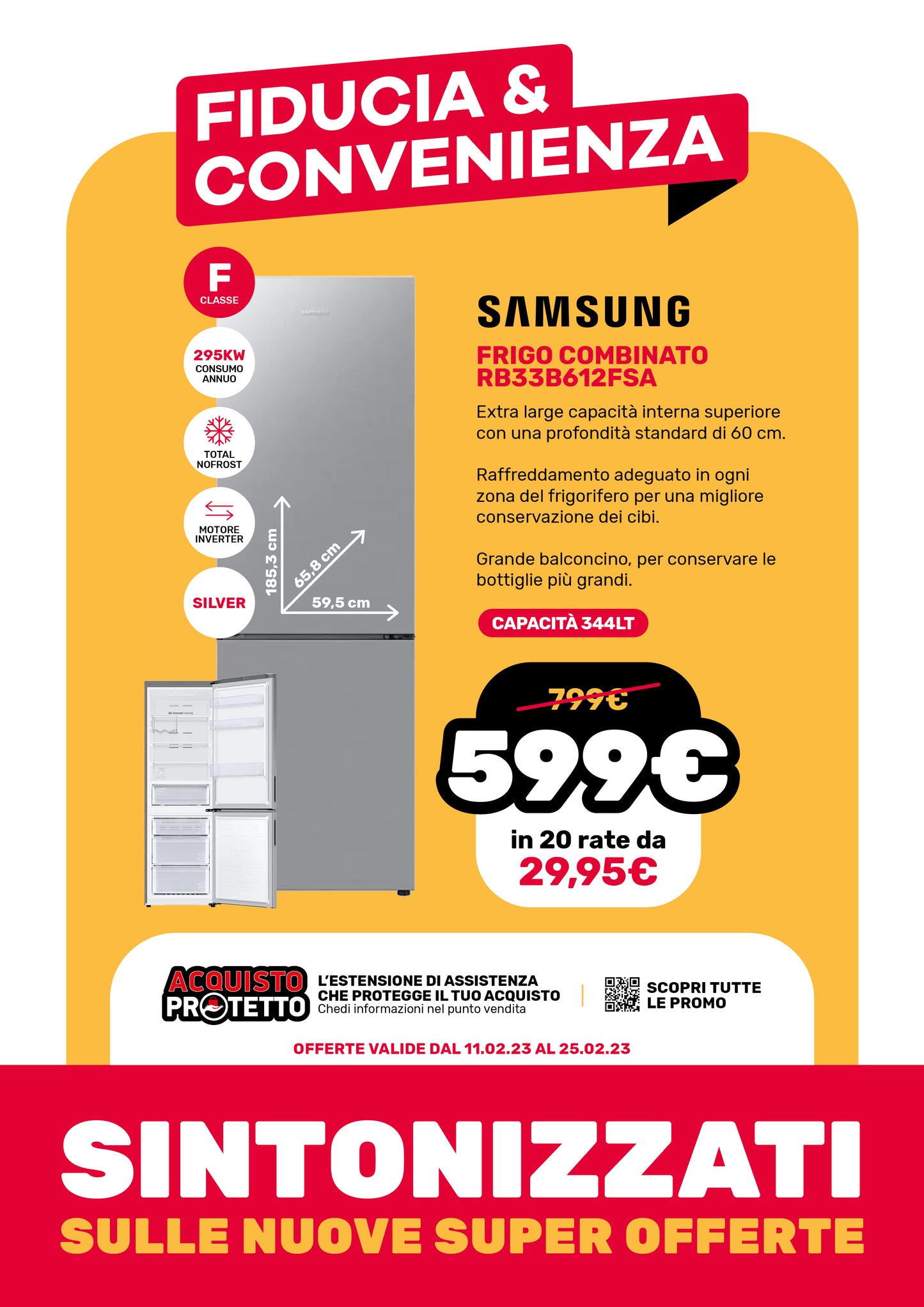 FRIGO COMBINATO SAMSUNG mod. RB33B612FSA