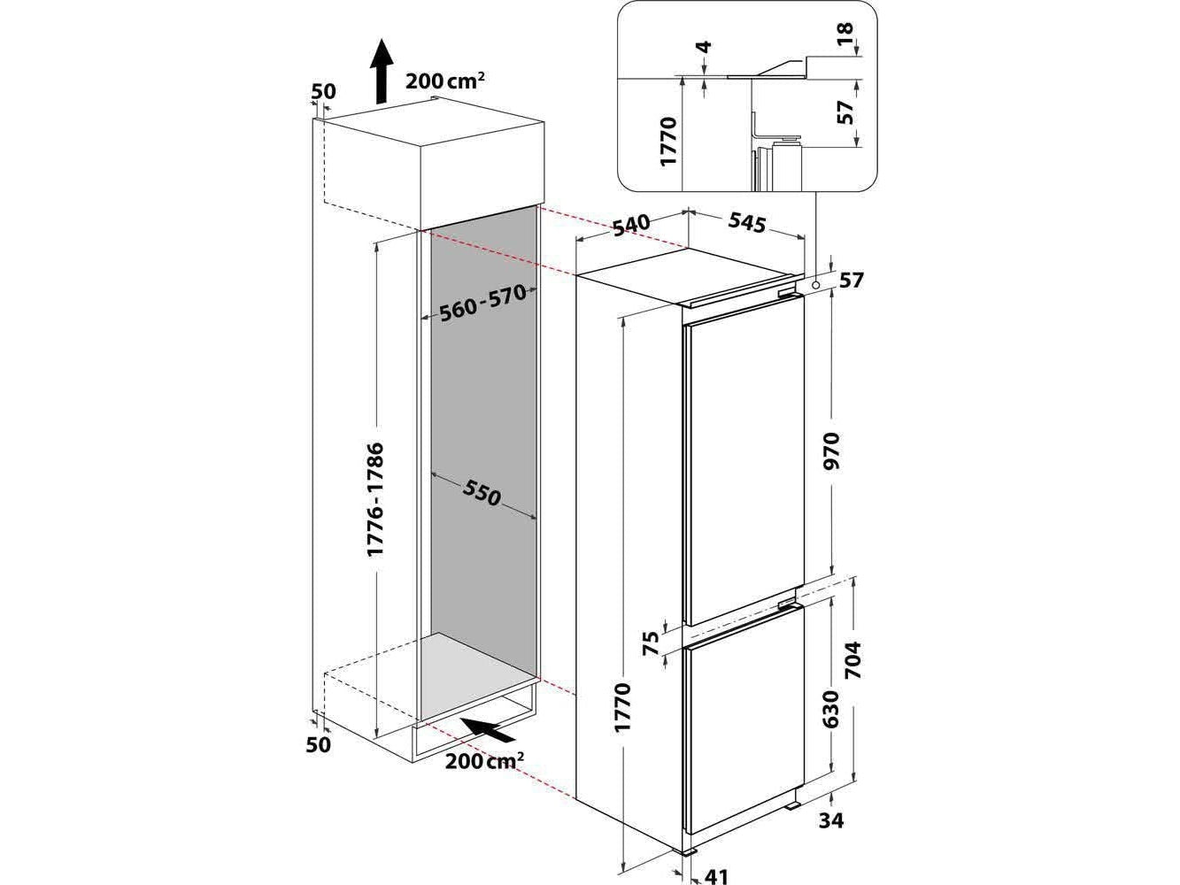 HOTPOINT-ARISTON FRIGORIFERO BCB703011