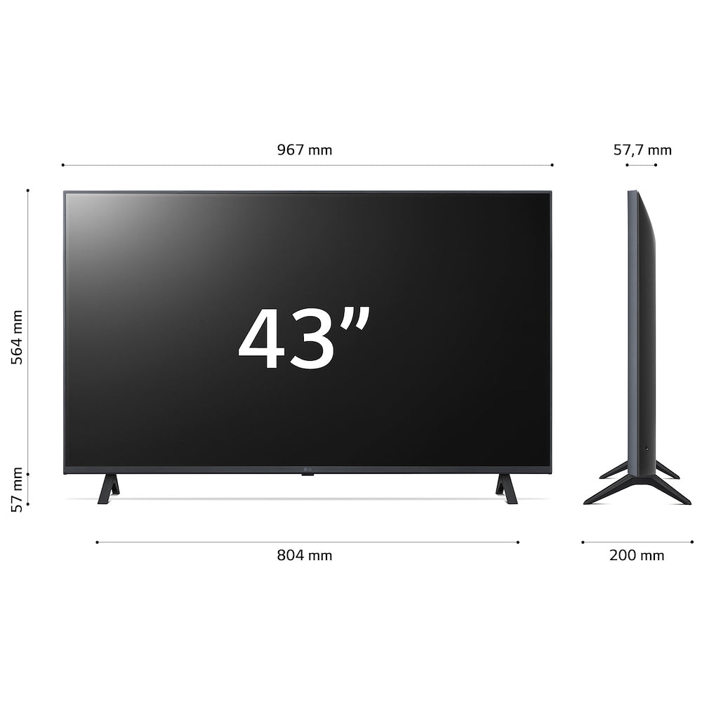 LG TV LED 43"UHD 4K DVBT2/S2 SMART WEBOS mod. 43UR78006LK