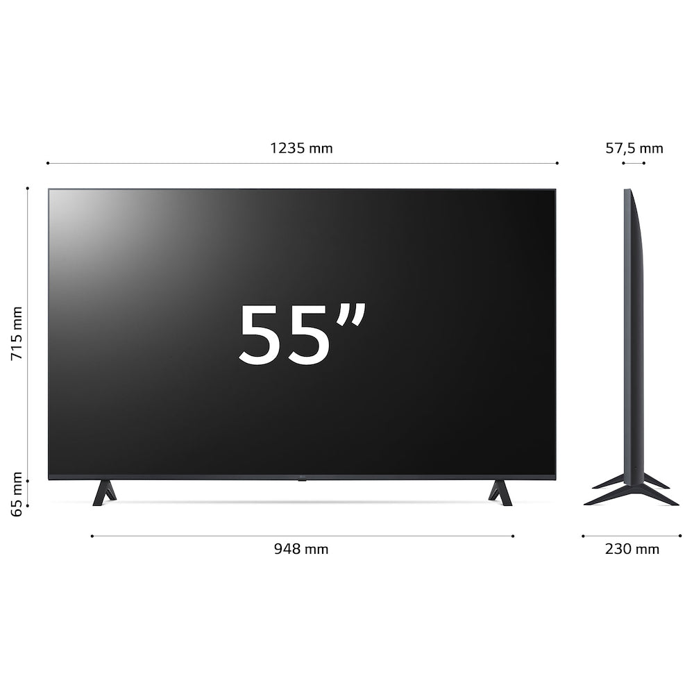 LG SMARTTV LED 55"UHD 4K DVBT2/S2 SMART WEBOS 55UR78006LK