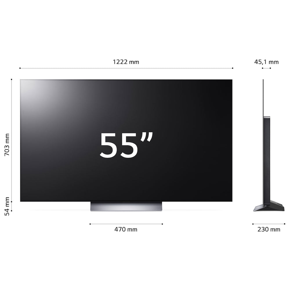 LG TV OLED EVO 55"UHD 4K 120HZ DVBT2/S2 SMART WEBOS mod. OLED55C34LA