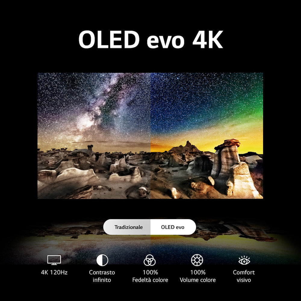 LG TV OLED EVO 55"UHD 4K 120HZ DVBT2/S2 SMART WEBOS mod. OLED55C34LA