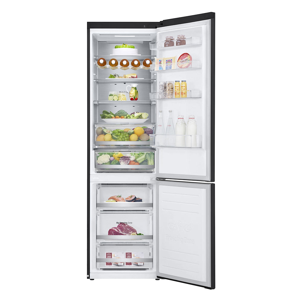 LG FRIGO COMBINATORIO 384LT CE.D NOFROST INVERTER WIFI NERO mod. GBB72MCUGN