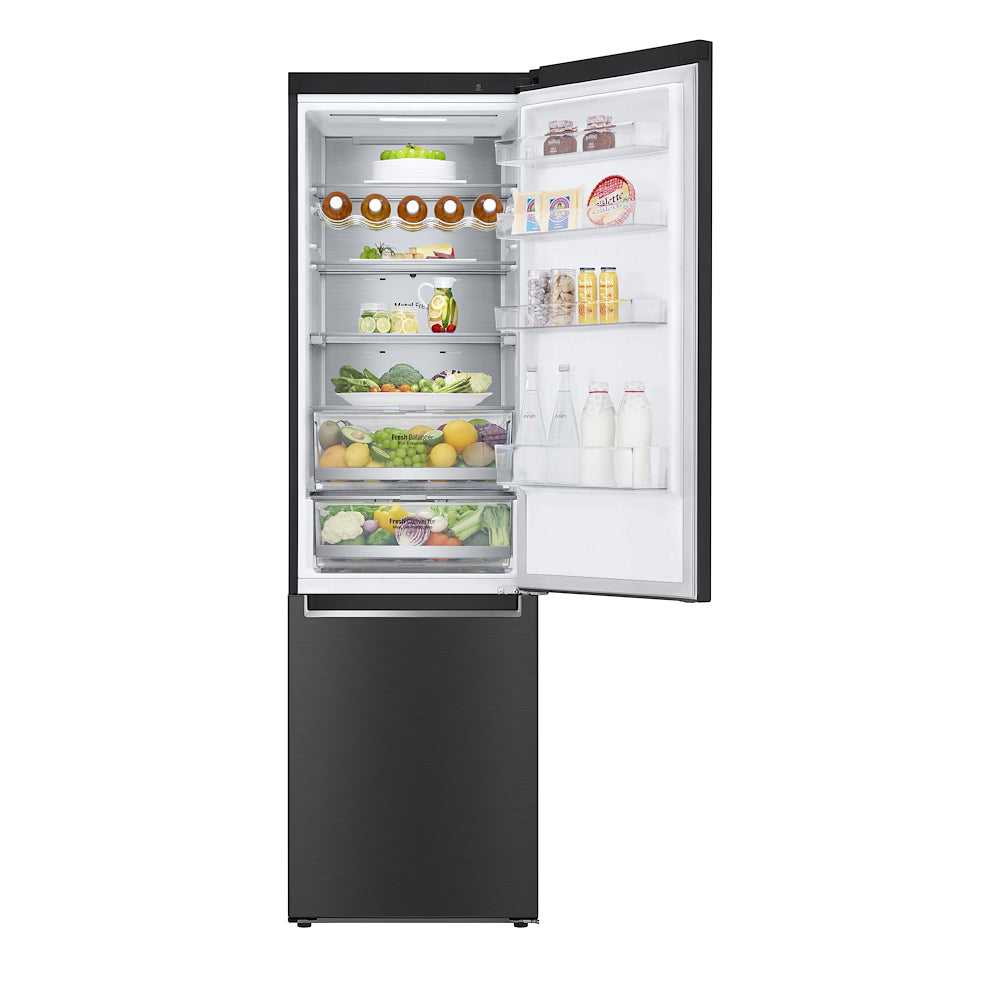 LG FRIGO COMBINATORIO 384LT CE.D NOFROST INVERTER WIFI NERO mod. GBB72MCUGN