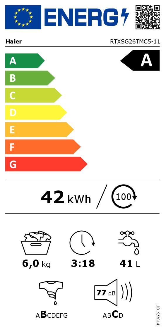 HAIER LAV.C/ALTO 6KG 1200GIRI CE.A 16PROG. ABT INVERTER mod.