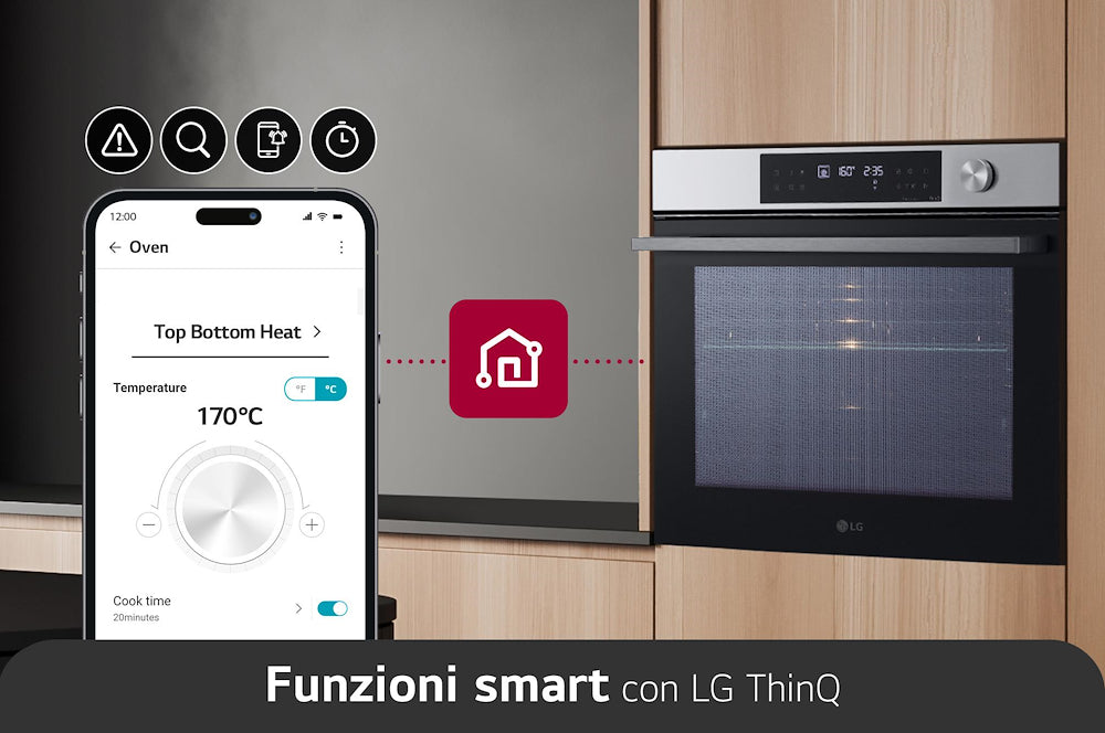 LG FORNO 60CM 76LT MULTI15 A+ PIRO AIRFRY SOUS VIDE mod. WSED7612S