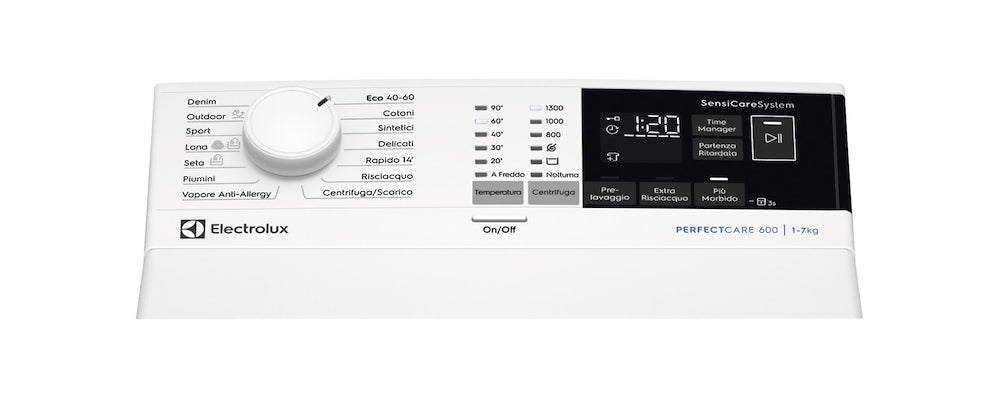 ELECTROLUX LAV.C/ALTO 7KG 1300GIRI CE.A LCD INV. VAPORE mod. EW6T437A