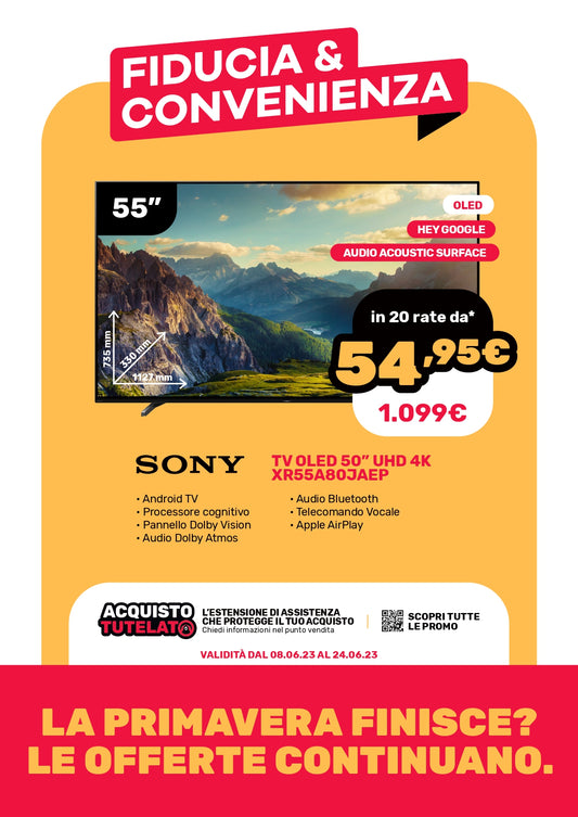 SMART TV OLED SONY 55" mod. XR55A80J